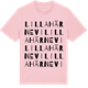 Pink Cotton t-shirt med Lilla Härnevi ordlek t-shirt