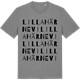 Mid Heather Gray t-shirt med Lilla Härnevi ordlek t-shirt