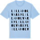 Blue Soul t-shirt med Lilla Holvarby ordlek t-shirt