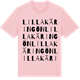 Pink Cotton t-shirt med Lilla Käringön ordlek t-shirt
