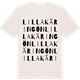 Vintage White t-shirt med Lilla Käringön ordlek t-shirt
