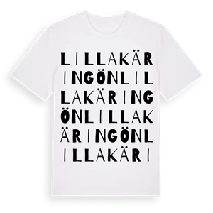 Lilla Käringön ordlek t-shirt – ekologisk bomull t-shirt från Pinshirt
