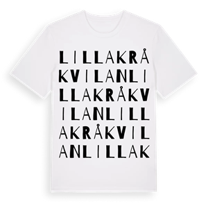 Lilla Kråkvilan ordlek t-shirt – ekologisk bomull t-shirt från Pinshirt