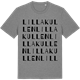Mid Heather Gray t-shirt med Lilla Kullen ordlek t-shirt