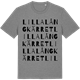 Mid Heather Gray t-shirt med Lilla Långkärret ordlek t-shirt