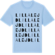 Blue Soul t-shirt med Lilla Lejd ordlek t-shirt