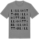 Mid Heather Gray t-shirt med Lilla Måttan ordlek t-shirt