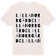 Vintage White t-shirt med Lilla Norrgärde ordlek t-shirt