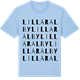 Blue Soul t-shirt med Lilla Ralby ordlek t-shirt
