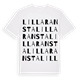 White t-shirt med Lilla Ransta ordlek t-shirt