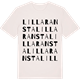 Vintage White t-shirt med Lilla Ransta ordlek t-shirt