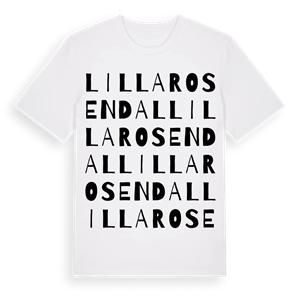 Lilla Rosendal ordlek t-shirt – ekologisk bomull t-shirt från Pinshirt