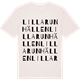 Vintage White t-shirt med Lilla Runhällen ordlek t-shirt