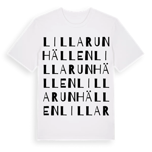Lilla Runhällen ordlek t-shirt – ekologisk bomull t-shirt från Pinshirt