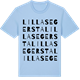 Blue Soul t-shirt med Lilla Segersta ordlek t-shirt