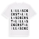 White t-shirt med Lilla Segersta ordlek t-shirt