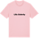 Pink Cotton t-shirt med Lilla Söderby fetstil t-shirt