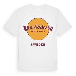 Lilla Söderby cirkel t-shirt – ekologisk bomull t-shirt från Pinshirt