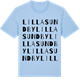 Blue Soul t-shirt med Lilla Sundby ordlek t-shirt