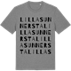Mid Heather Gray t-shirt med Lilla Sunnersta ordlek t-shirt
