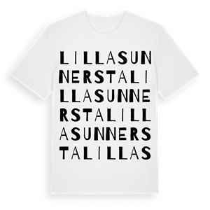 Lilla Sunnersta ordlek t-shirt – ekologisk bomull t-shirt från Pinshirt