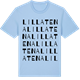 Blue Soul t-shirt med Lilla Tena ordlek t-shirt