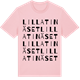 Pink Cotton t-shirt med Lilla Tinäset ordlek t-shirt