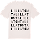 Vintage White t-shirt med Lilla Tomta ordlek t-shirt