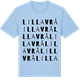 Blue Soul t-shirt med Lilla Vrå ordlek t-shirt