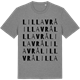 Mid Heather Gray t-shirt med Lilla Vrå ordlek t-shirt