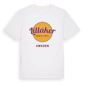 Lillåker cirkel t-shirt – ekologisk bomull t-shirt från Pinshirt