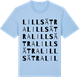 Blue Soul t-shirt med Lillsätra ordlek t-shirt