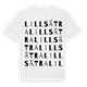 Lillsätra ordlek t-shirt