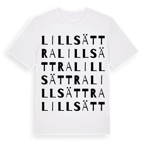 Lillsättra ordlek t-shirt – ekologisk bomull t-shirt från Pinshirt