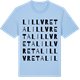 Blue Soul t-shirt med Lillvreta ordlek t-shirt