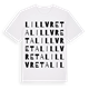 White t-shirt med Lillvreta ordlek t-shirt