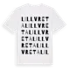 White t-shirt med Lillvreta ordlek t-shirt