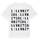 White t-shirt med Lillvreten ordlek t-shirt