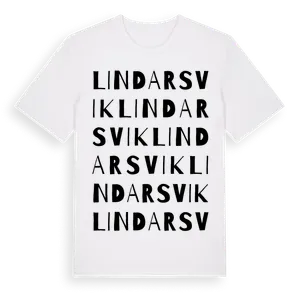 Lindarsvik ordlek t-shirt – ekologisk bomull t-shirt från Pinshirt