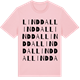 Pink Cotton t-shirt med Linddal ordlek t-shirt