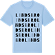 Blue Soul t-shirt med Lindsbro ordlek t-shirt