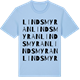 Blue Soul t-shirt med Lindsmyran ordlek t-shirt
