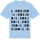 Blue Soul t-shirt med Lindsunda ordlek t-shirt
