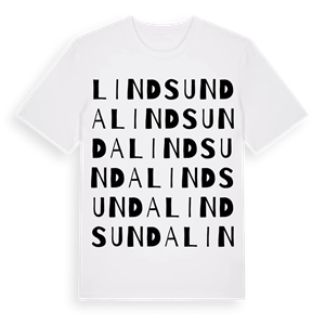 Lindsunda ordlek t-shirt – ekologisk bomull t-shirt från Pinshirt