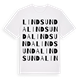Lindsunda ordlek t-shirt