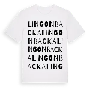 Lingonbacka ordlek t-shirt – ekologisk bomull t-shirt från Pinshirt