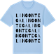 Blue Soul t-shirt med Lingontega ordlek t-shirt
