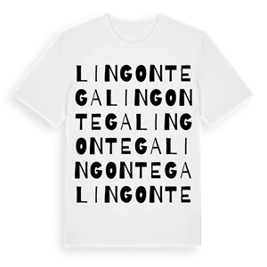 Lingontega ordlek t-shirt – ekologisk bomull t-shirt från Pinshirt