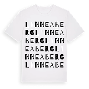 Linneaberg ordlek t-shirt – ekologisk bomull t-shirt från Pinshirt