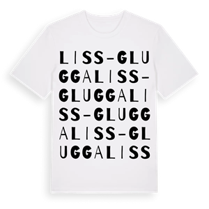 Liss-Glugga ordlek t-shirt – ekologisk bomull t-shirt från Pinshirt
